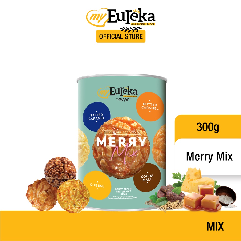 Eureka Merry Mix Popcorn 300g Tub Shopee Malaysia
