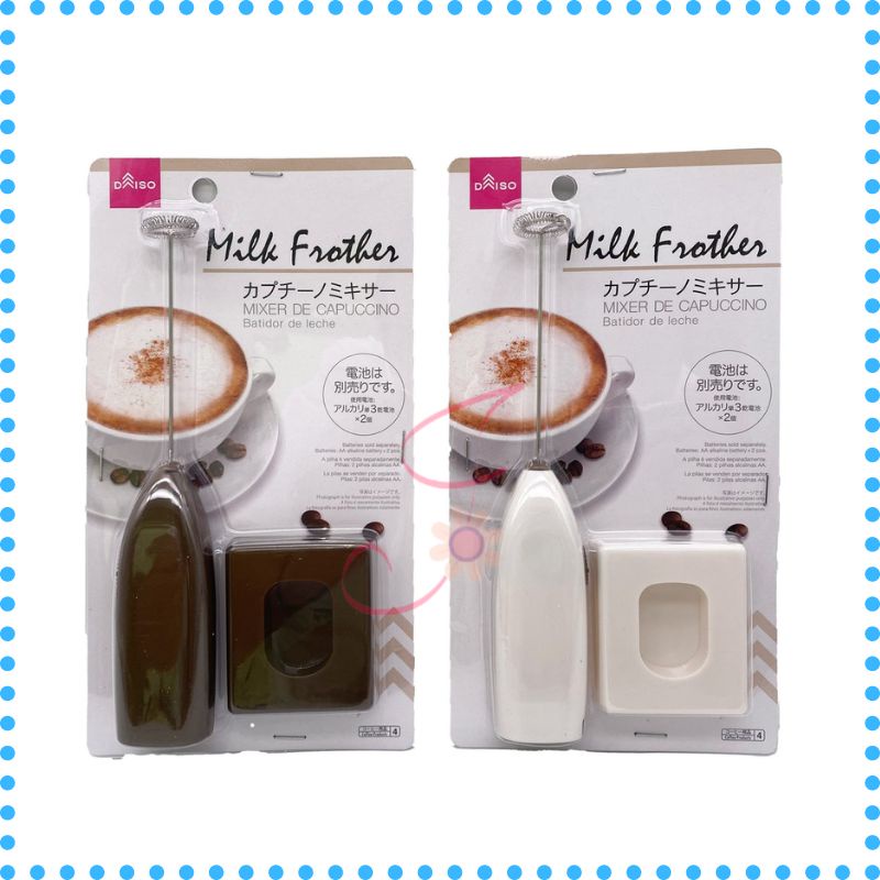 DAISO Milk Frother DAISO Japan / Electric Milk Frother Handheld / Mixer