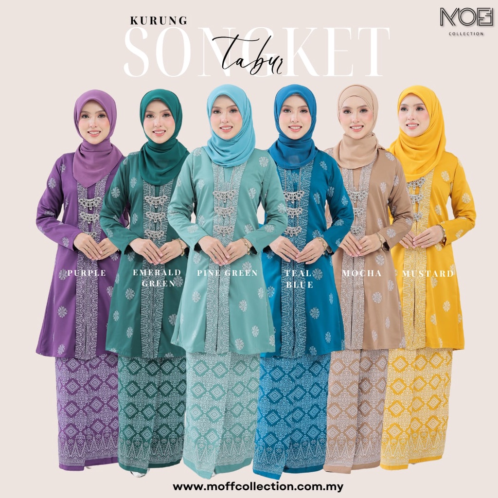 Kebarung Songket Tabur I Kebaya By Moff Collection | Shopee Malaysia