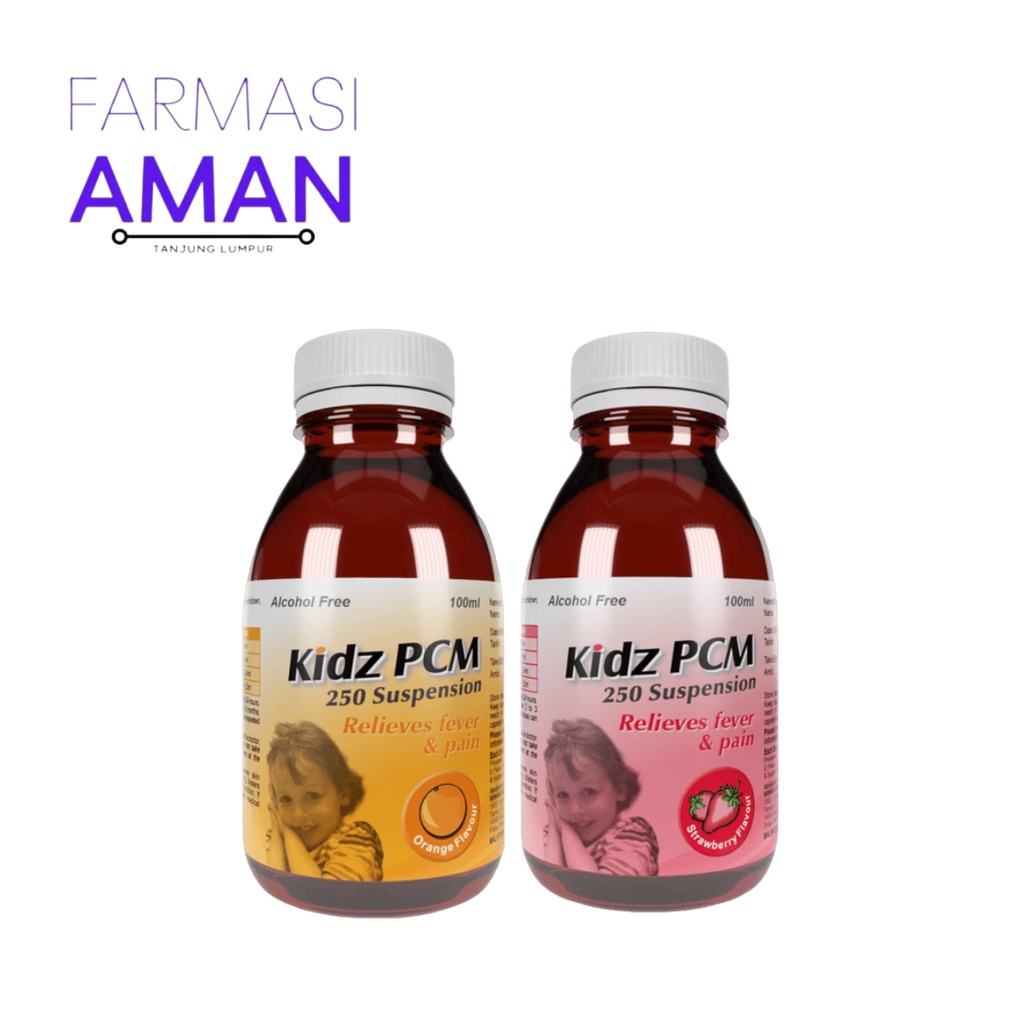 Kidz PCM 250mg/5ml Suspension 100ml (Orange / Strawberry) | Shopee Malaysia