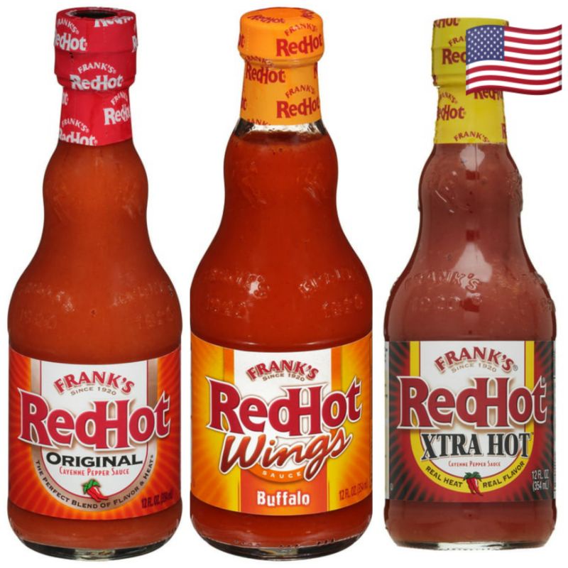 Frank's Red Hot Sauce imported from USA Original Cayenne / Buffalo Wings / Extra Hot