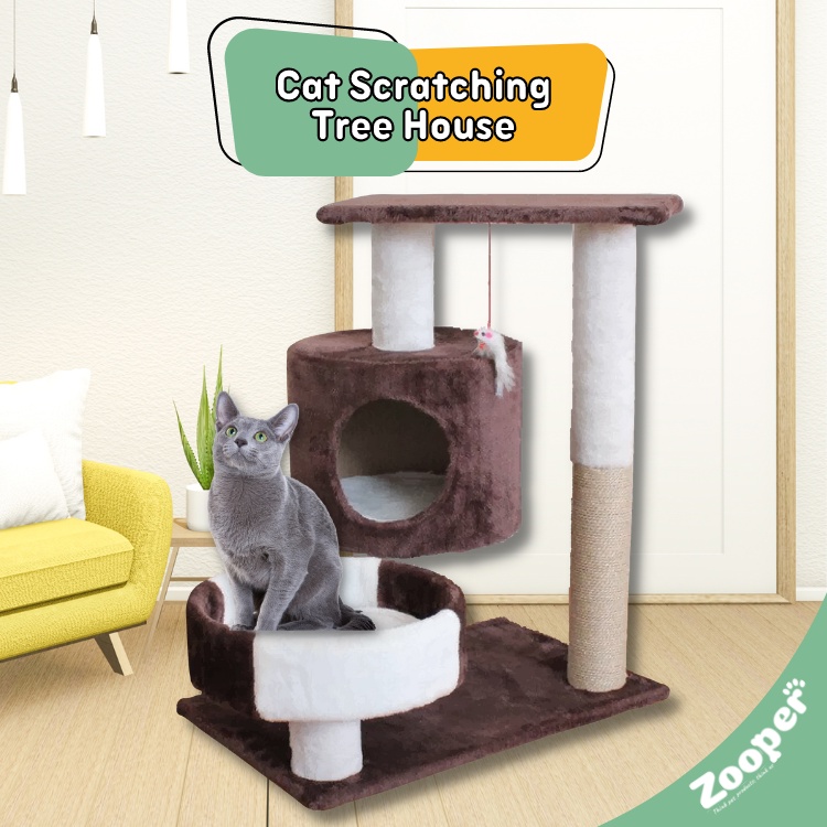 Cat Scratching Post House Cushion Perch Cat Scratching Post Scratcher