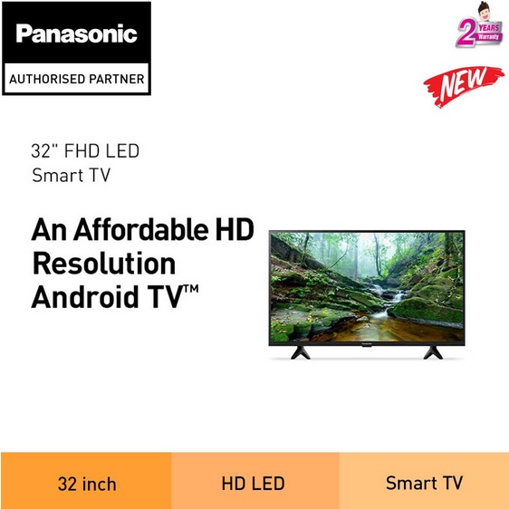 FREE BUBBLE WRAP Panasonic LS600 32" LED HD Android TV (2023) | TH-32LS600K (Android Television Televisyen Smart TV 电视机)
