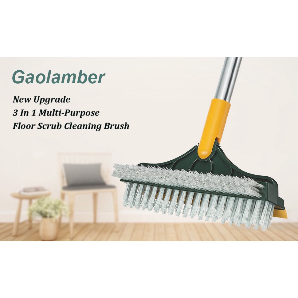 3in1 Magic Broom Penyapu Lantai Floor Cleaning Brush Gap Scrub Brush Tile Kitchen Bathroom Glass