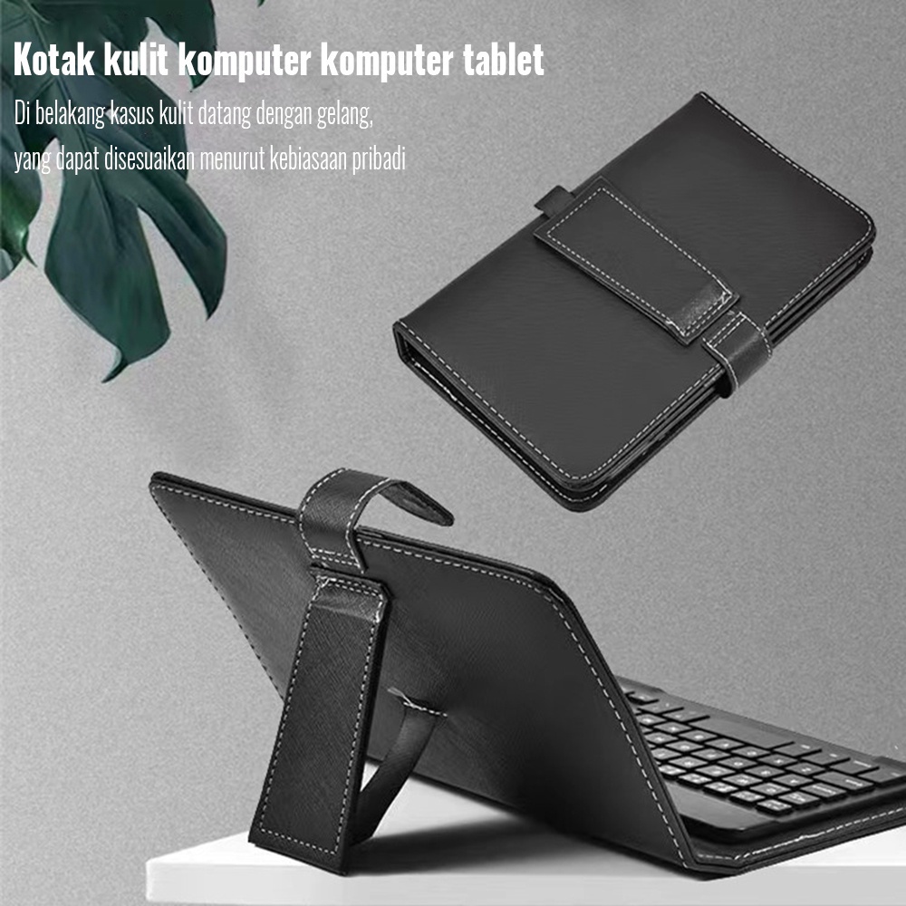 10 Inches Smart Pu Leather Keyboard Case Universal Tablet Computer Keyboard Case Cover Shopee