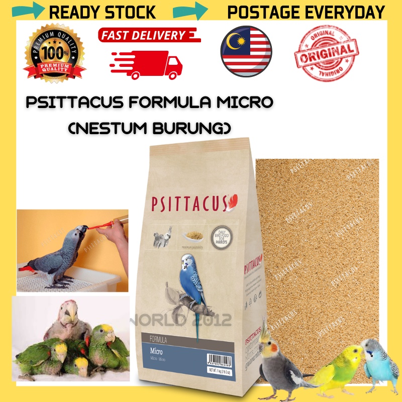 Psittacus Formula Micro- 5 Kg (HANDFEED PARROT) NESTUM PARROT/PARROT ...