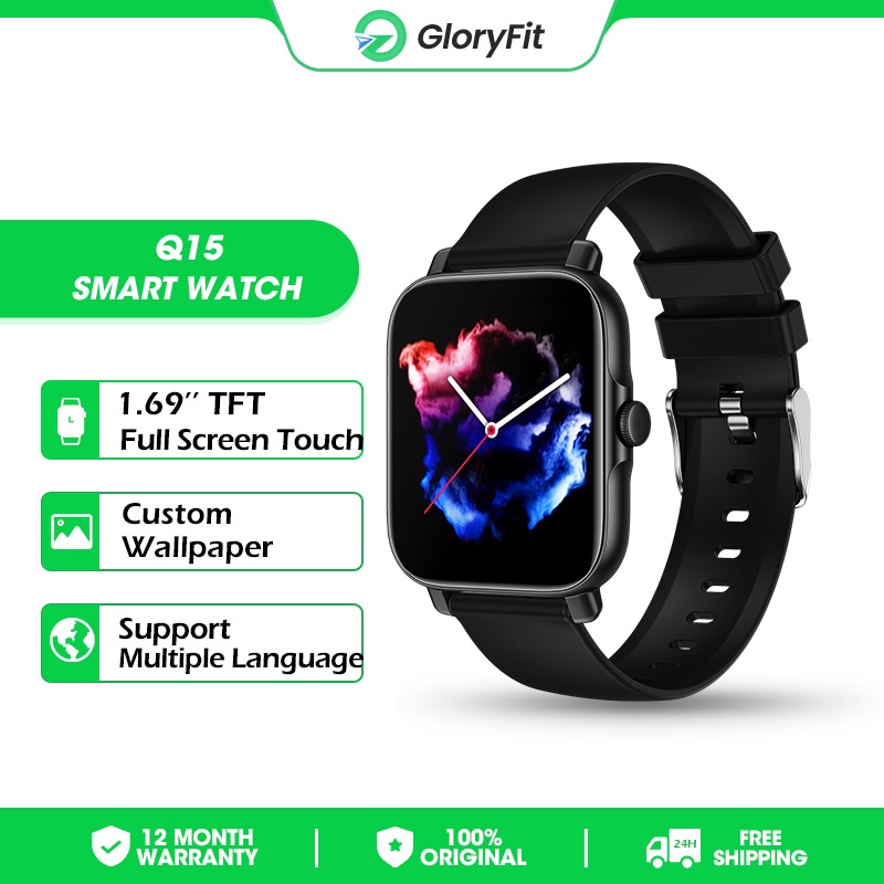 GloryFit Q15 Smart Watch Waterproof Bluetooth Call Men Women Watch Sports Heart Rate Sleep