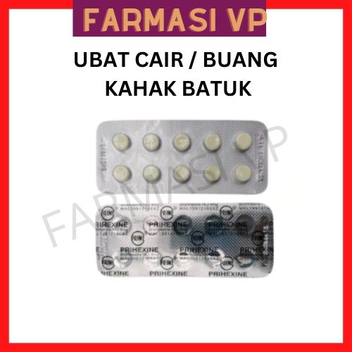 PRIHEXINE Bromhexine 8mg (Ubat Pecah Kahak/ Ubat Buang Kahak/ Ubat