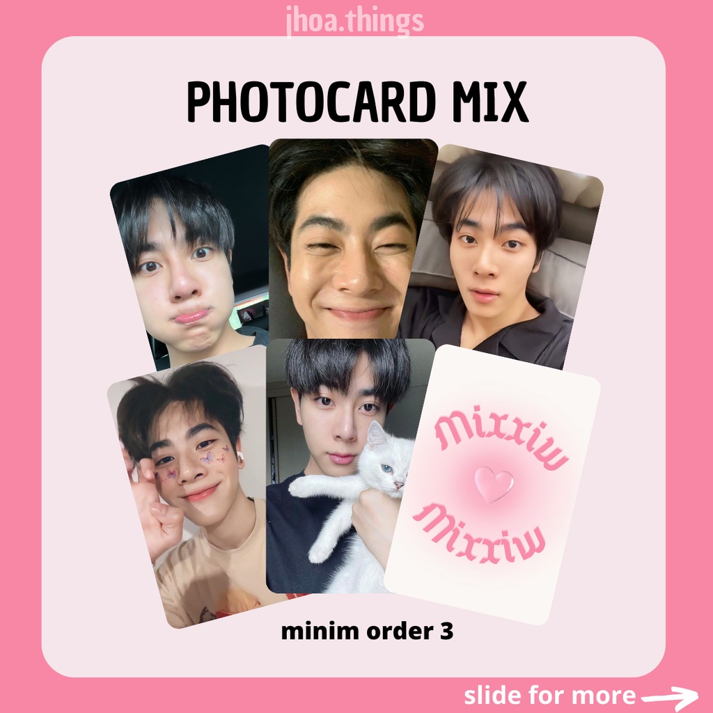 [Blessing] Photocard MIX SAHAPHAP MIXXIW GMMTV THAI ACTOR