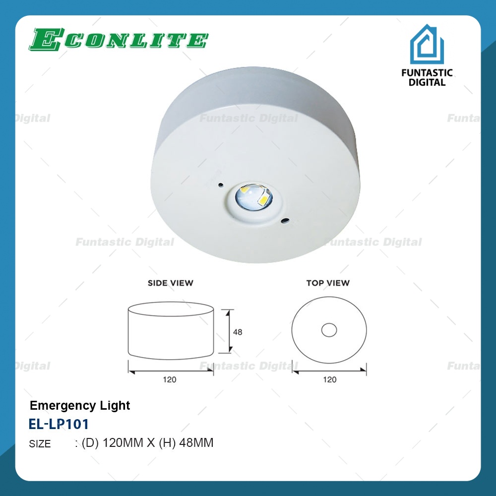ECONLITE EMERGENCY LIGHT / EMERGENCY FITTING LED HIGH EFFICIENY LP 101