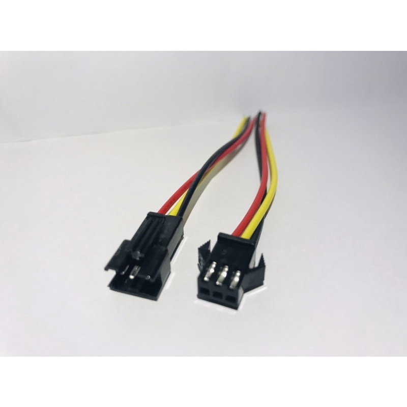 1 Pairs 10CM Long JST SM 3P Plug Male to Female Wire Connector LED ...