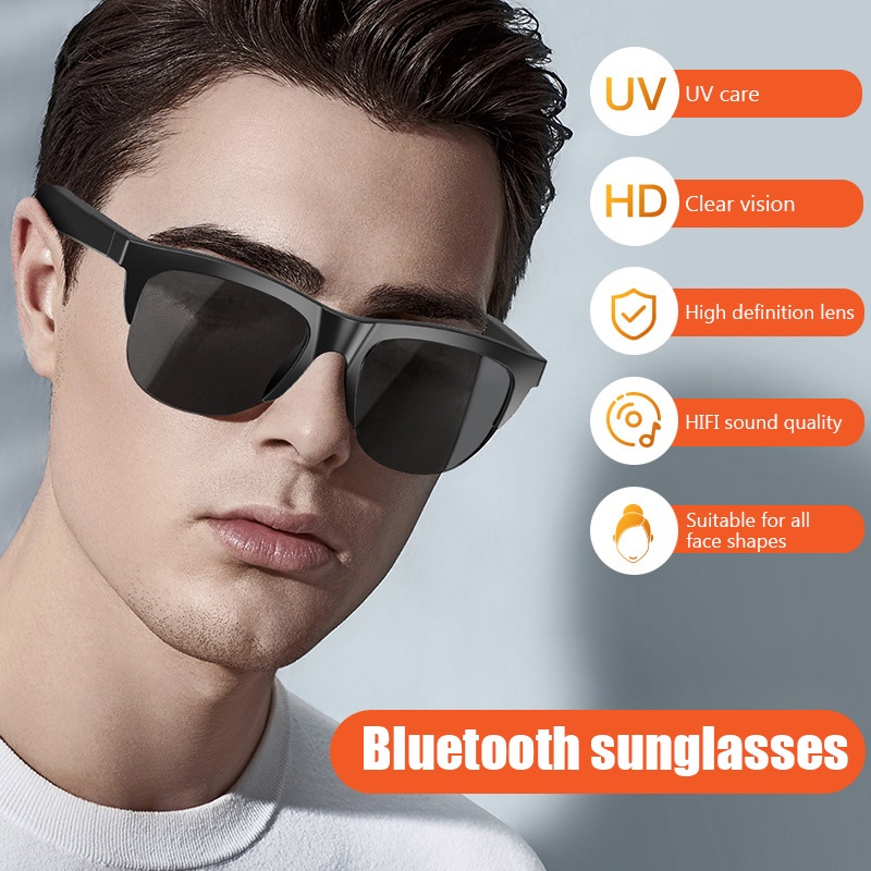 F06 Wireless Bluetooth Sunglasses Earphone Smart Glasses Headphone Anti