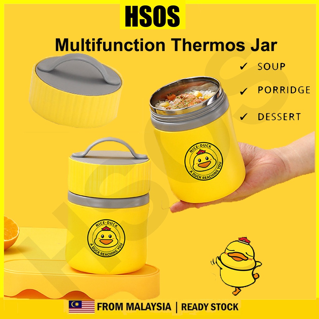 Baby Food Jar Thermos Soup Porridge Warmer Food Container 304 Stainless Steel Portable Lunch Box with Spoon 宝宝保温壶