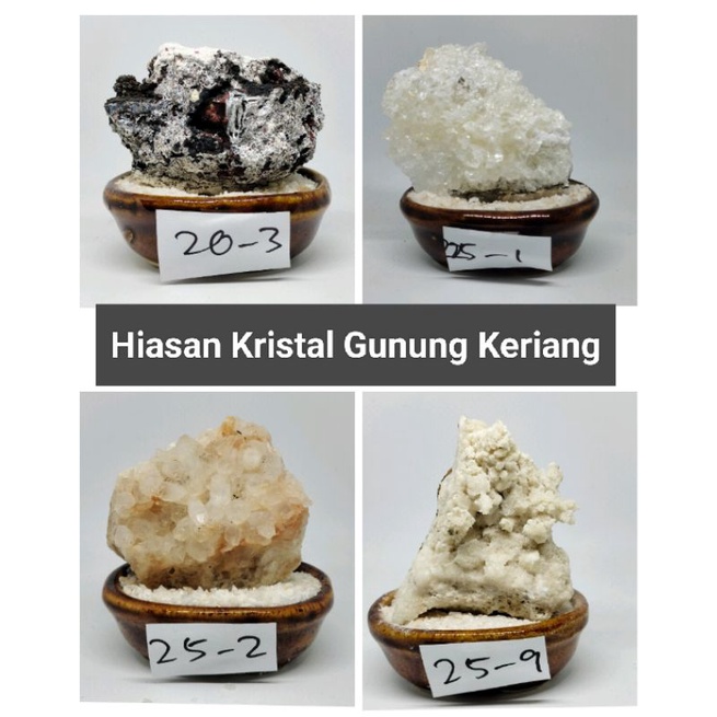 Batu Kristal Gunung Keriang - Batu Hiasan Rumah/Pejabat - Asli Dari Gunung Keriang