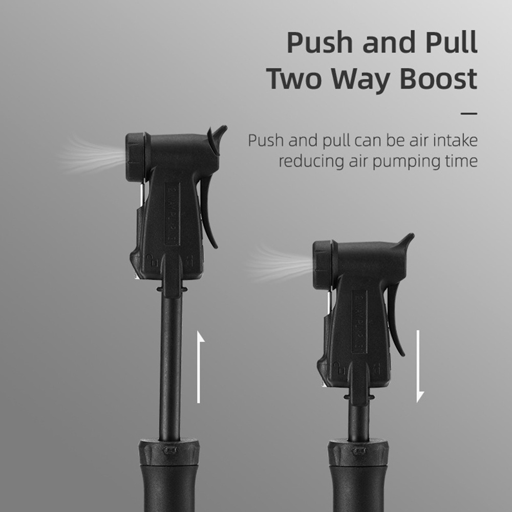 Durable Quality WEST BIKING Bicycle Pump Mini Portable Cycling Inflator Presta Schrader Valve Hose Pumps MTB Mountain... - Image 4