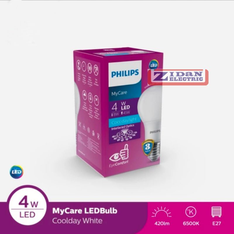 Philips My Care 4W Large Led Lights / Philips Led Bulb 4 Watt Large Lights Shopee Malaysia
