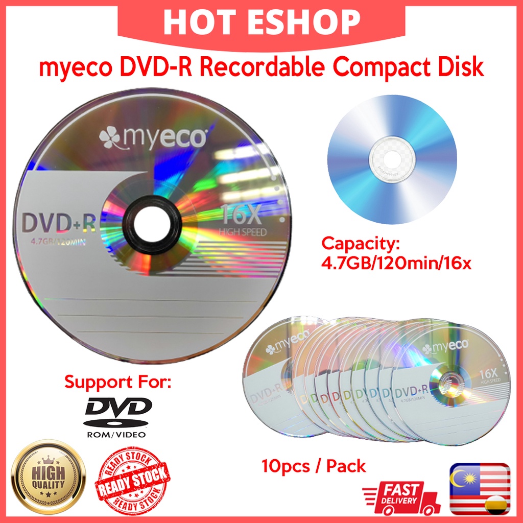 myeco-blank-dvd-r-disc-recordable-dvd-disc-one-time-record-10pcs-pack