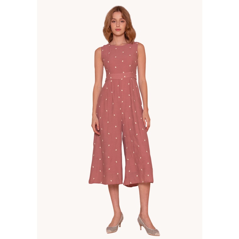 Lzzie Ashlyn Polka Dots Jumpsuit - Pink, Blue and Black