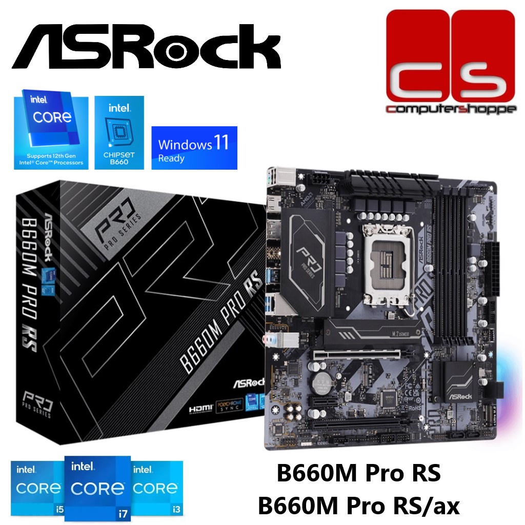 ASRock マザーボード B660M Pro RS Intel B660 シリーズ 第12世代 CPU