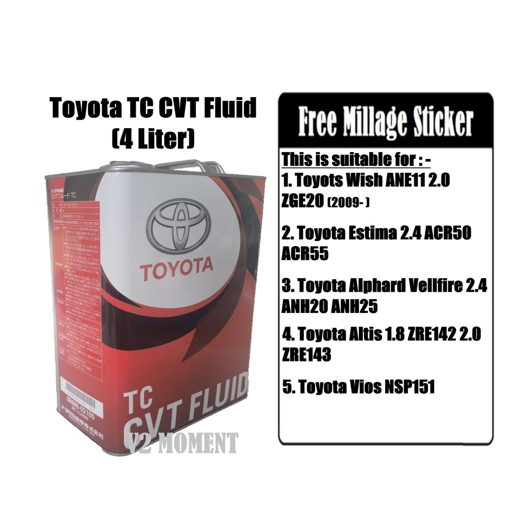 Toyota ATF CVT TC 4L Automatic Transmission Fluid (08886-02105 ...