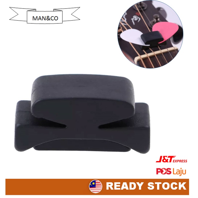 Headstock Black Rubber Guitar Pick Holder Fix On Headstock Shopee