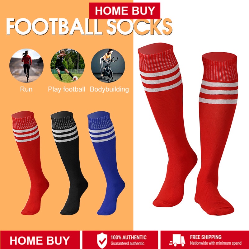 Stoking Bola Dewasa Men Budak Football Soccer Long Socks Knee Long Sock Stoking Bola Stokin Panjang for Adult Child 足球袜