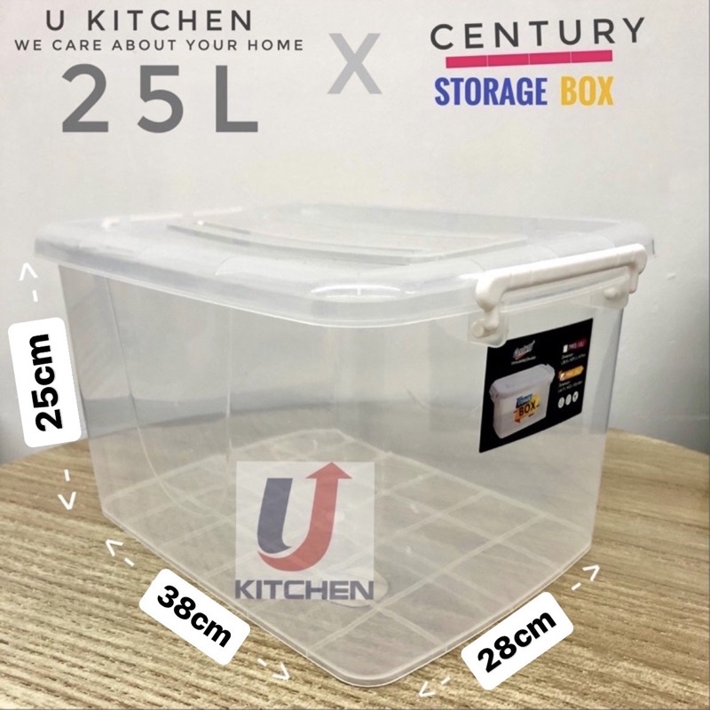 Century Transparent Storage Box 25 Litres - 7994