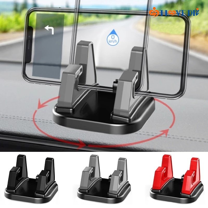 Universal 360 Degree Rotatable Dashboard Mobile Phone Mount Holder/ Car Card Slot Type Smartphone Stand/ Useful Phone Accessories