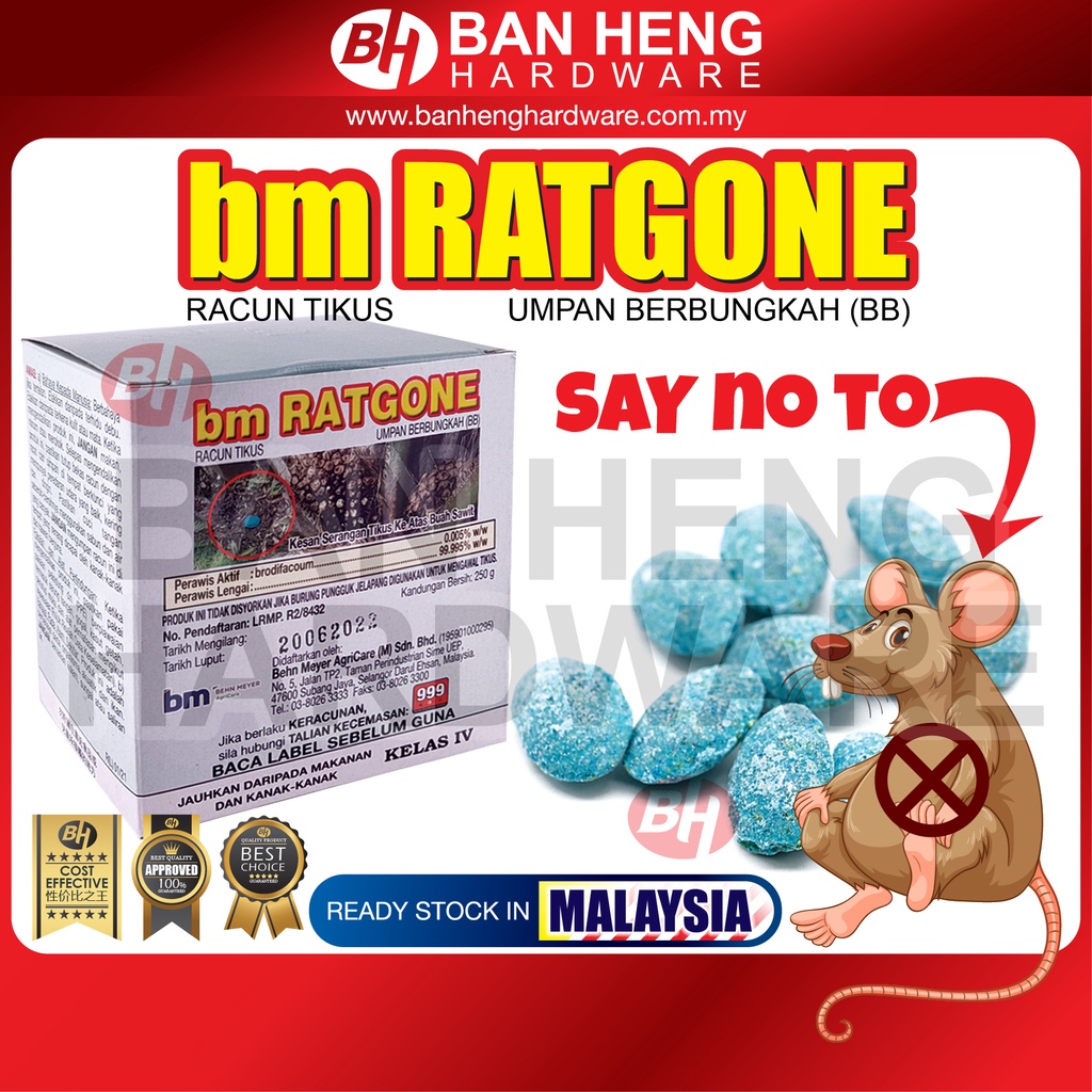 Bm Ratgone Rat Killer Racun Tikus Shopee Malaysia