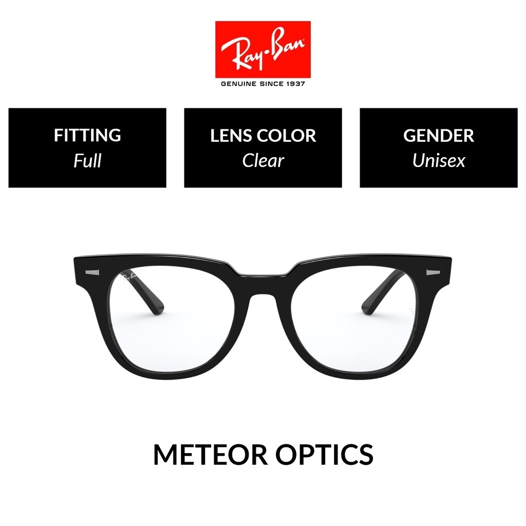 Ray-Ban METEOR | RX5377F 2000 | Unisex Full Fitting | Eyeglasses | Size  52mm | Shopee Malaysia