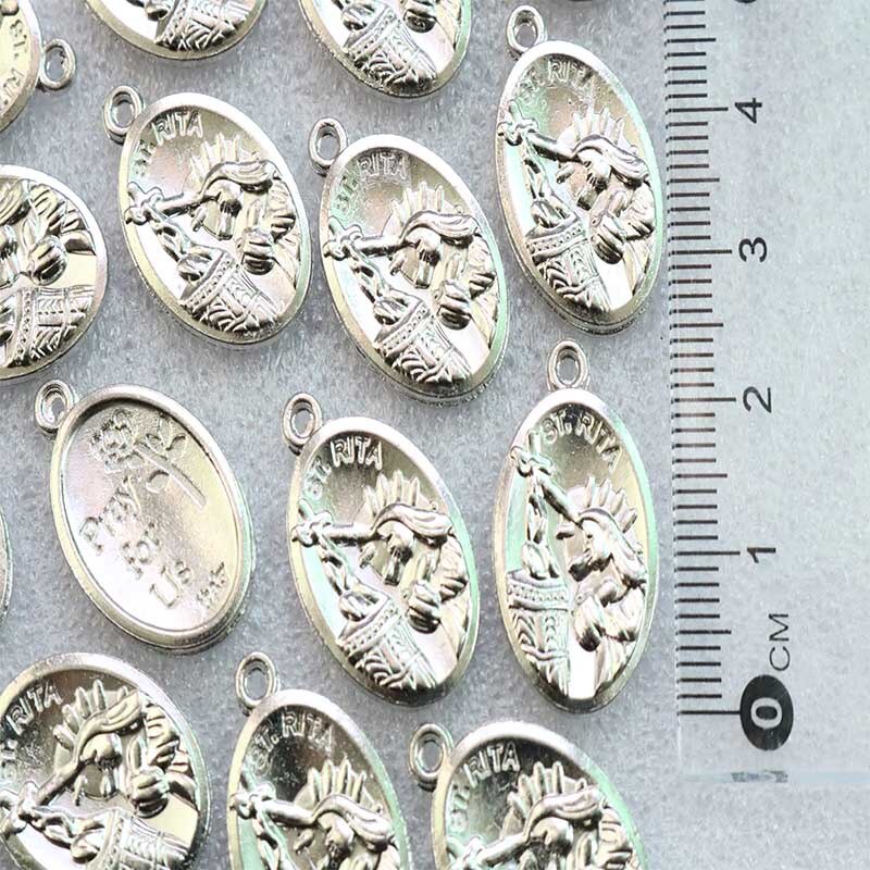 10 Pieces/Catholic Amulet Medal Catholic Gift Virgin Mary Sacred Heart Medal Saint Medal Charm Jewelry