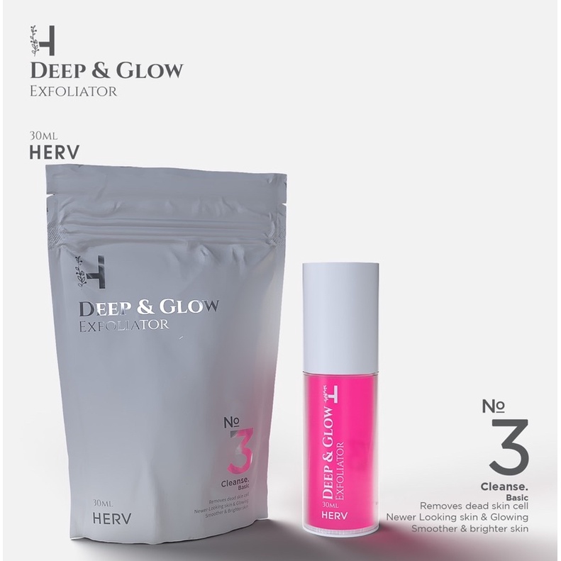 Herv No 3 Deep & Glow Exfoliater Pink 30ml