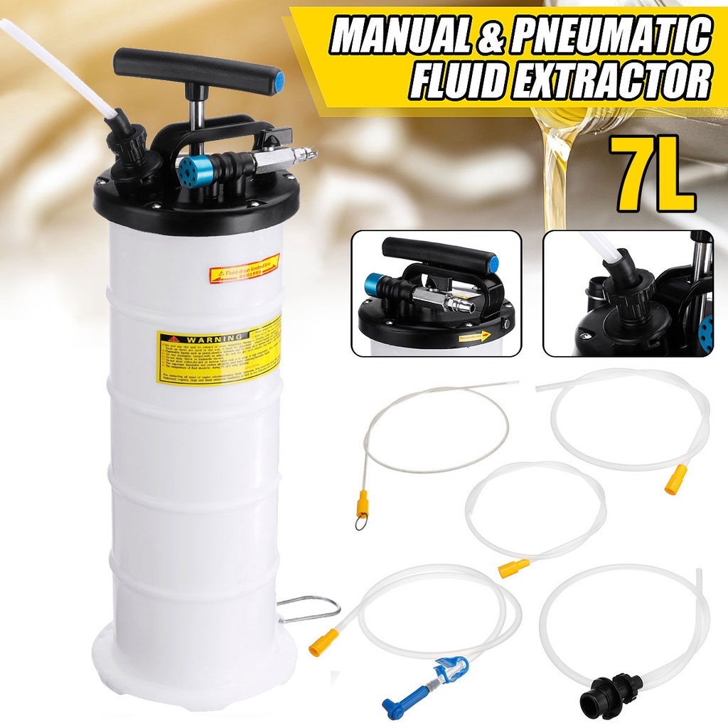 9L/7L portable oil extraction pump manual and pneumatic fluid extractor automotive tanker oil transfer tank vacuum fuel