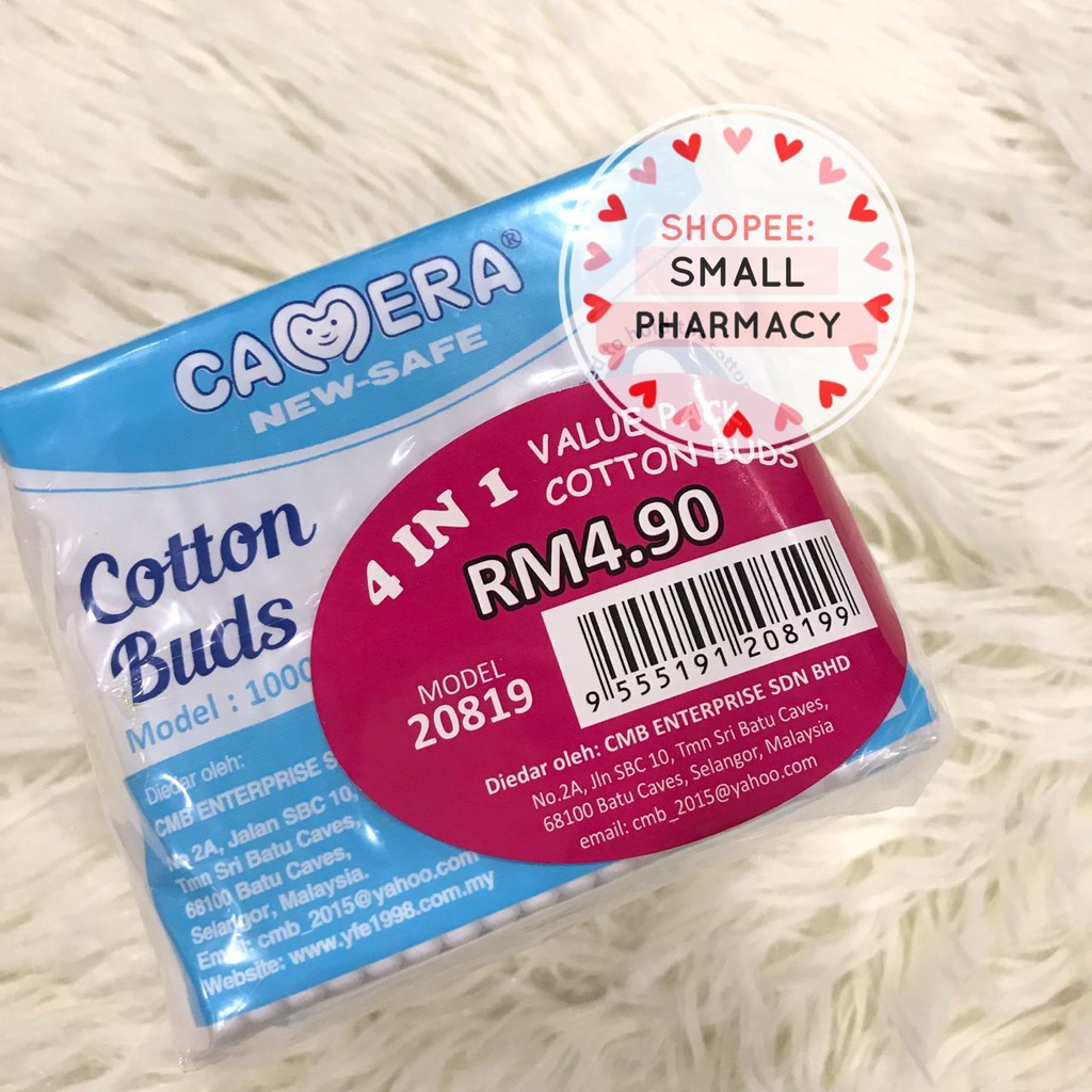 Camera New-Safe Cotton Buds 208199 4 in 1 Value Pack