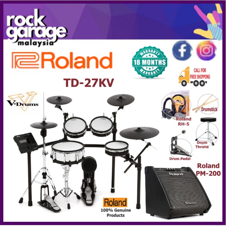 Roland TD27KV2 VDrums Electronic Digital Drum Set ( TD27KV2 / 27KV2 ) Replace TD27KV TD27KV