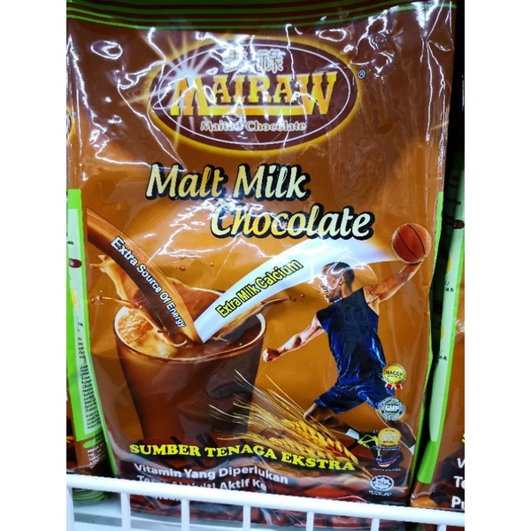 Mairaw Malt Chocolate Powder 1KG/ 2KG Extra Milk Culcium Protein malt coklat minimum coklat
