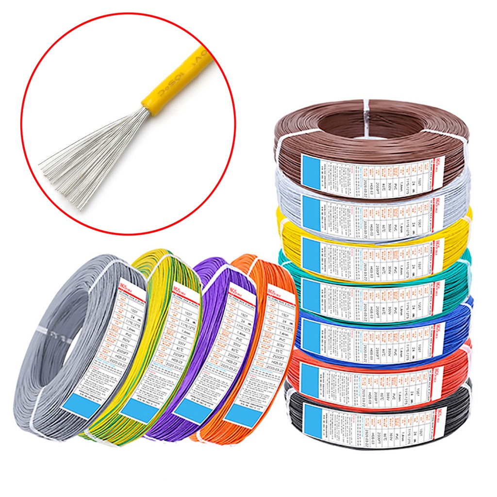 16awg 18awg 20awg 22awg PVC Electrical Wire UL1007 Flexible Stranded Cable Copper Tinned
