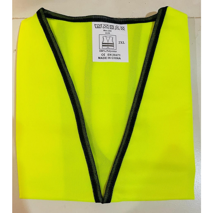 Safety Vest Cloth with Reflection Tape / Baju Vest Keselamatan (100