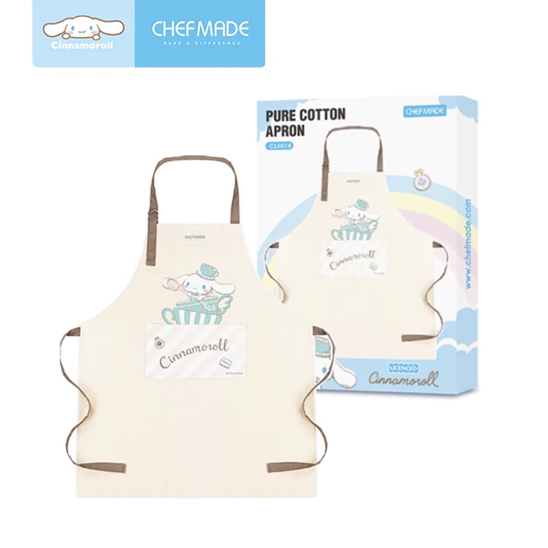 [CHEFMADE.os] CINNAMOROLL PURE COTTON APRON CL5014