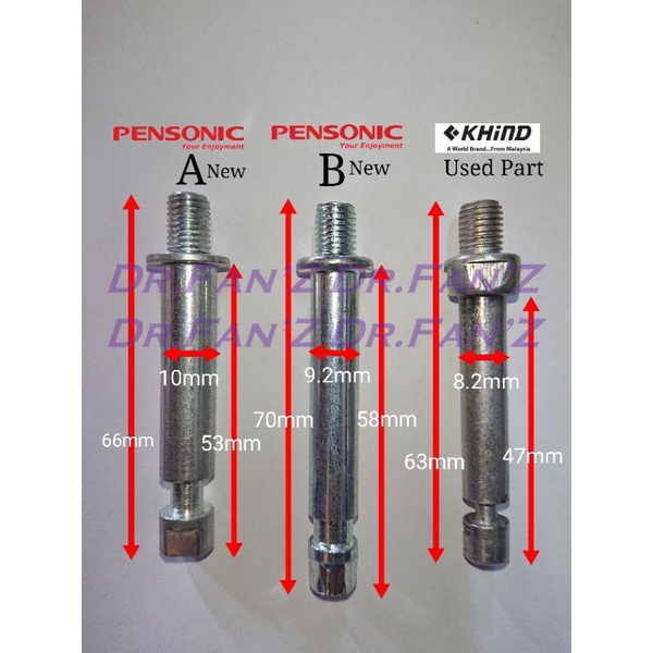 Neck Shaft for tablefan/standfan/wallfan fan sparepart