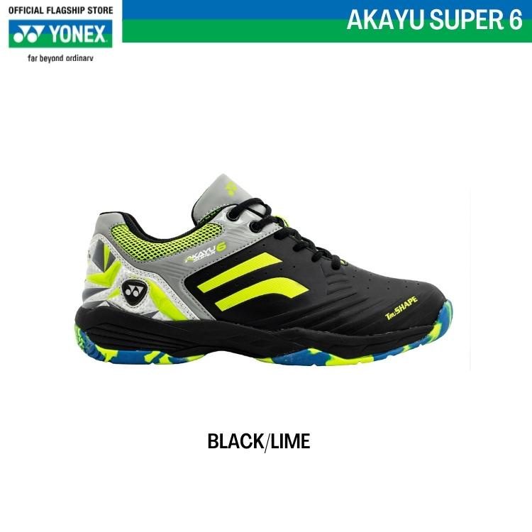 Yonex Badminton Shoes Akayu Super 6 Black/Lime Shopee Malaysia