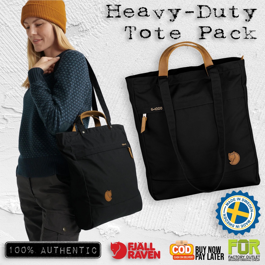 FJALLRAVEN 14L Heavy Duty Tote Pack No.1 G1000 Waterproof Army Grade