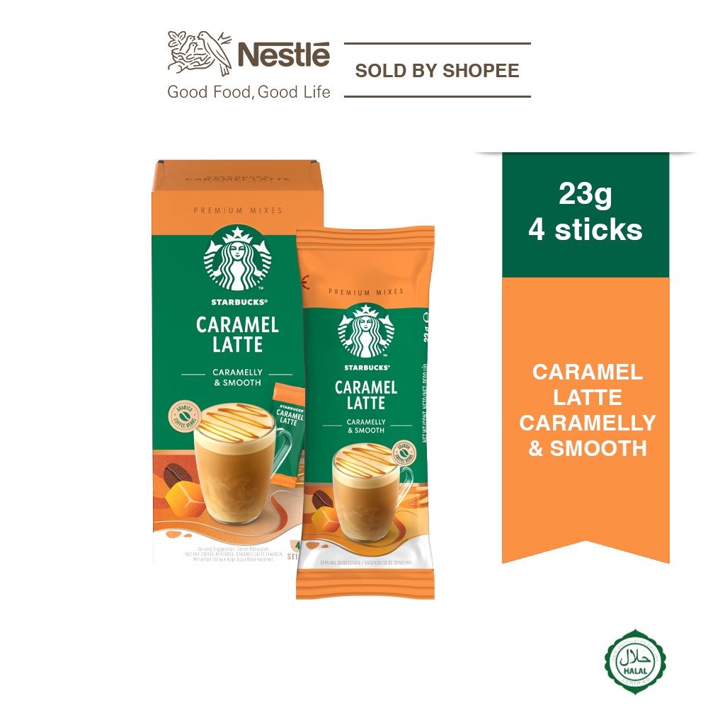 STARBUCKS Caramel Latte (23g x 4's)