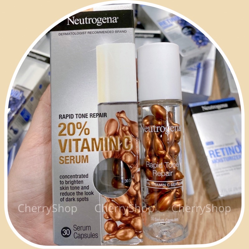 [NEW] Neutrogena Rapid Tone Repair Vitamin C Serum Capsules (30 Tablets