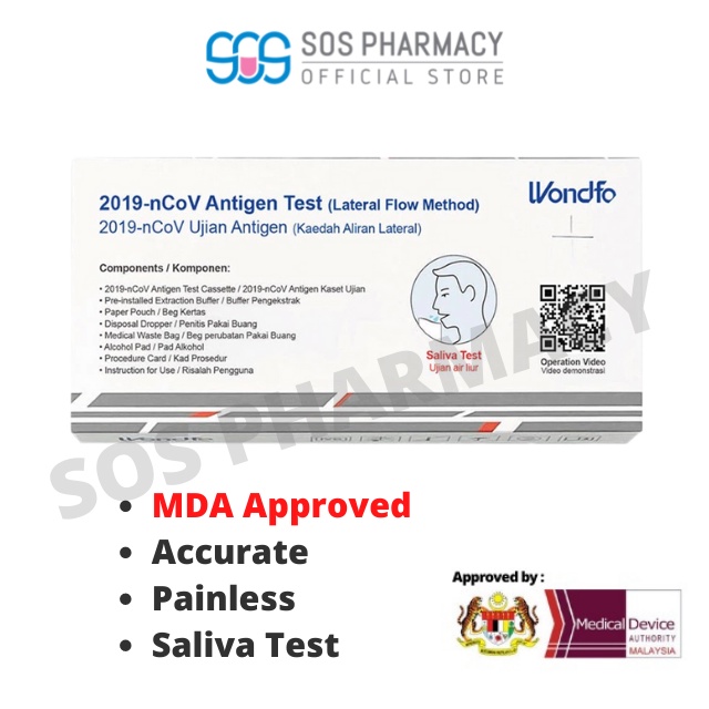 WONDFO 2019nCoV Antigen Self Test Kit 1's Shopee Malaysia