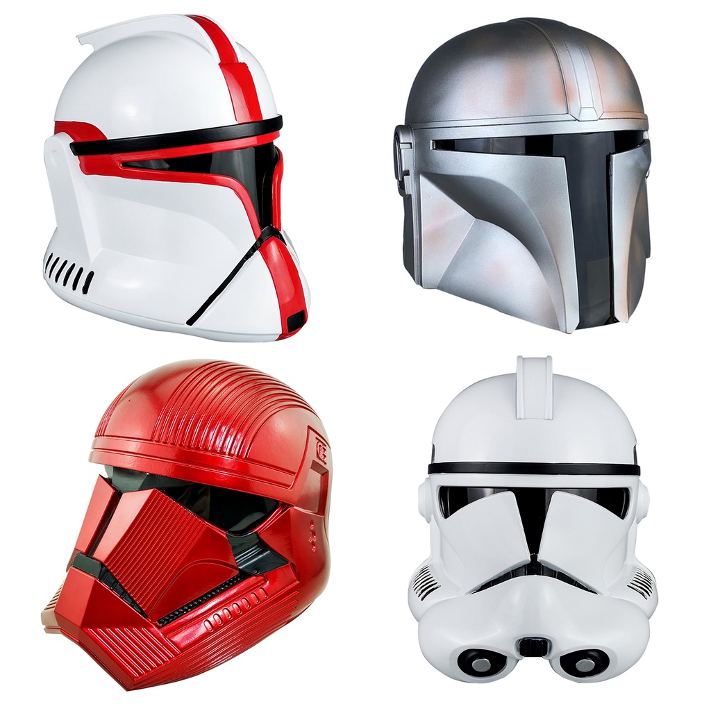 Star Wars 9 Storm White Soldier Latex Carolina Mask Helmet Merchandise Cosplay Props