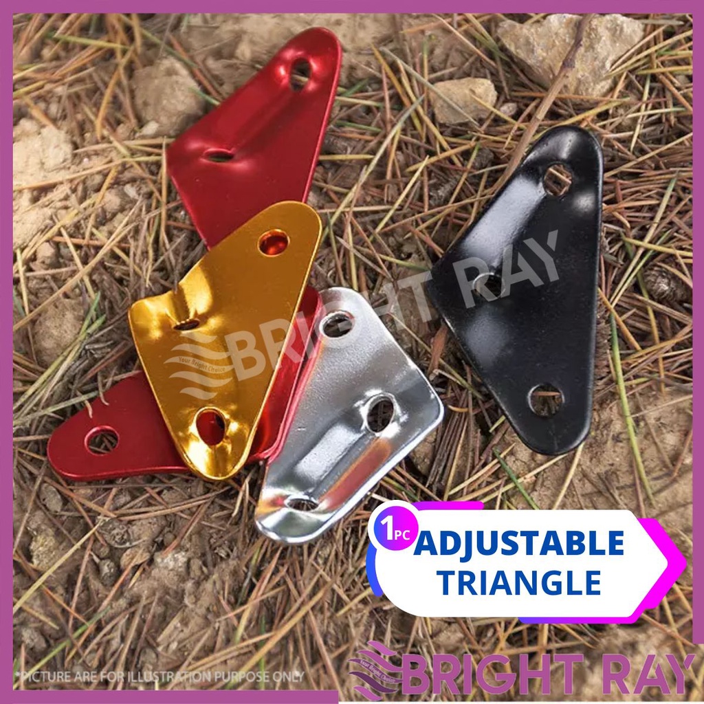 ALUMINIUM TRIANGLE Wind Rope Guy Line Adjuster Camping Accesories