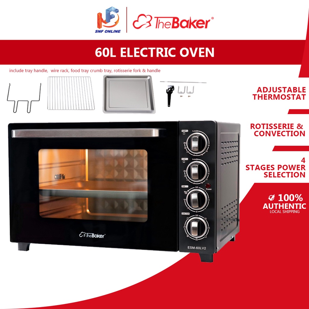 The Baker Electric Oven (60 L) ESM-60LV2 Upgraded Of ESM-60L