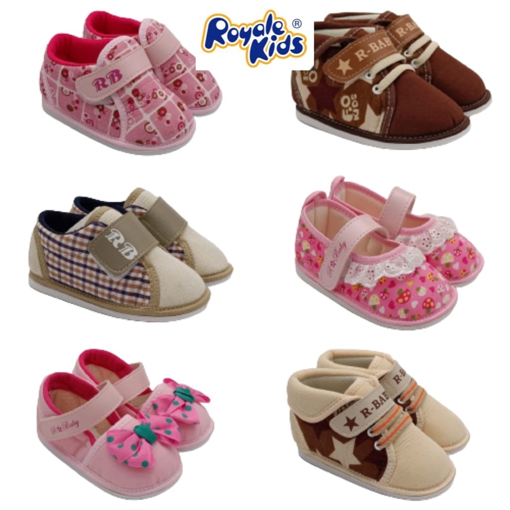 Royale Baby Toddler Girl Walking Shoe & Toddler Walking Boy Shoes Ready Stock