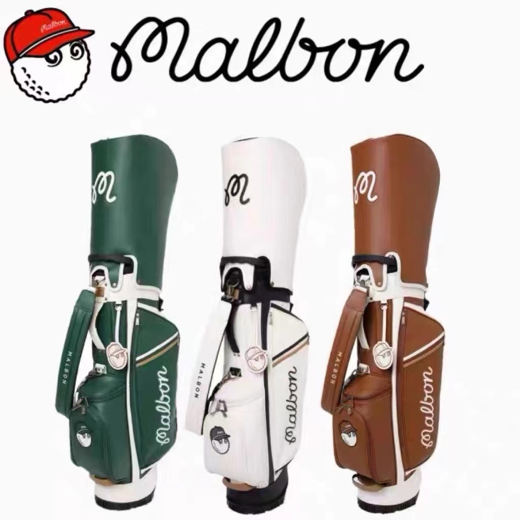 Malbon 2022 Golf Bag Candy Golf Club Bag Green White Brown Fashion